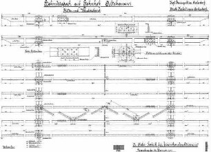 Altshausen: Empfangsgebäude Bahnsteigdach Pfetten und Windverband