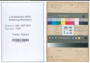 Entnazifizierung Robert Thelen , geb. 11.10.1913 (Arbeiter)