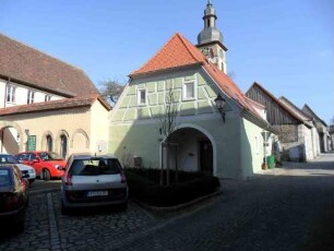 Ansicht von Südwesten mit veränderten Gaden (Obergeschoß abgetragen und teils durch Neubauten im 19 Jh ersetzt)