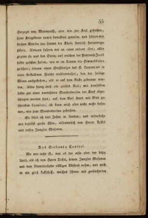 Das Siebente Capitel