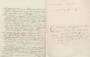 Witwe & Esslinger Knoch an Karoline Luise von Baden (ohne Ort)