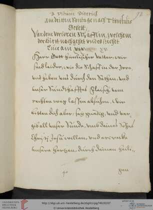 Gebete am dritten Sonntag nach Trinitatis