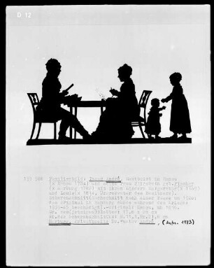 Familienbild André: Isaac, seine Frau Elisabeth Fischer und ihre Kinder Margarethe und Louis