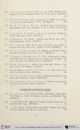 Handzeichnungen (Nr. 40-62)