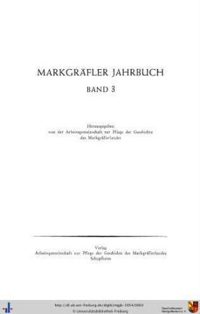 3: Markgräfler Jahrbuch