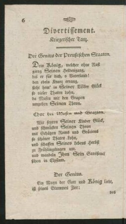 Divertissement.