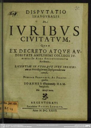 De iuribus civitatum