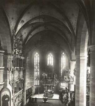 Rudolstadt, Stadtkirche : Rudolstadt. Stadtkirche. Blick zum Altar