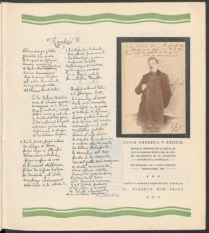 Recepción : Poesía y retrato ineditos del album de D. Alberto Nin Frías