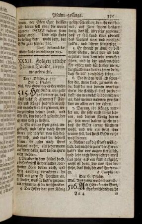 375-392, XXXII. Psalm-Lieder