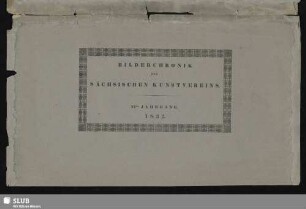 6.1833: Bilderchronik des Sächsischen Kunstvereins