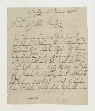 Brief von Anton Louis an Joseph Heller