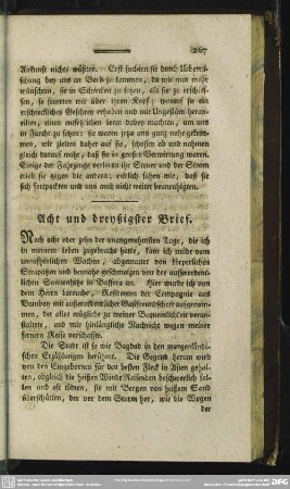 Acht und dreyßigster Brief