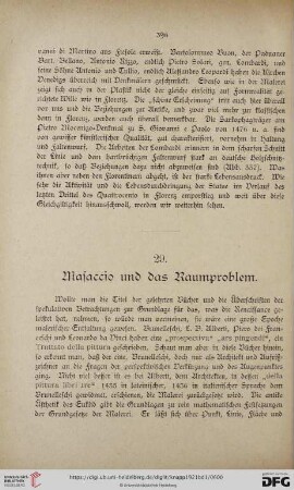 29. Masaccio und das Raumproblem