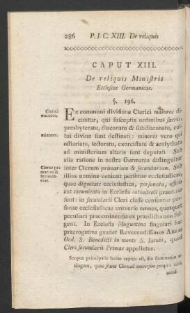 Caput XIII. De reliquis Ministris Ecclesiae Germanicae