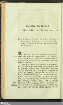 Fünftes Hauptstück. Oleg als Regent. Jahr 879 - 912