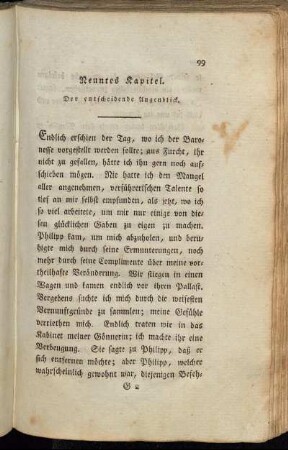Neuntes Kapitel. Der entscheidende Augenblick.