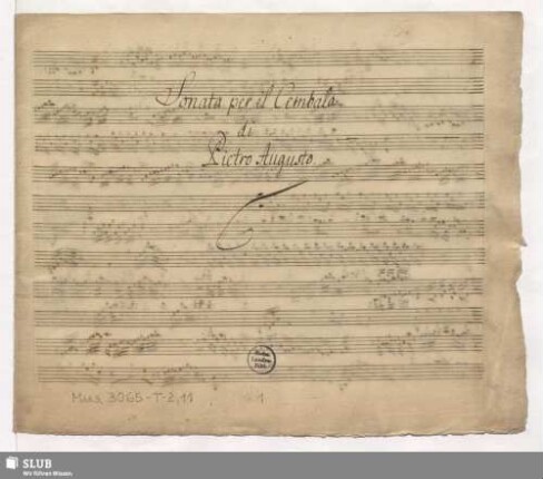 Sonatas - Mus.3065-T-2,11 : cemb : G