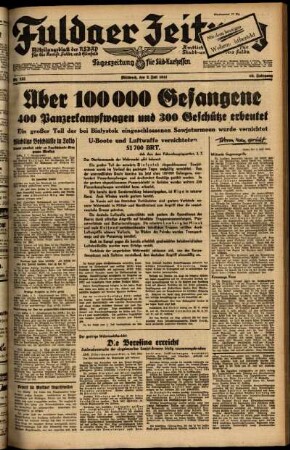 Ausgabe vom Mittwoch, den 02. Juli 1941.
