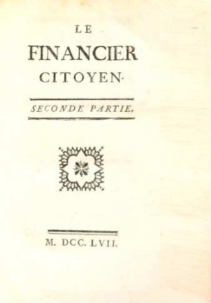 Le financier citoyen, 2