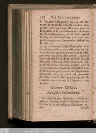 Caput XXXIV. De Officio Respondentis.