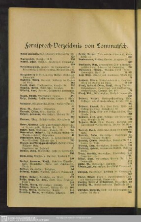 Fernsprech-Verzeichnis von Lommatzsch
