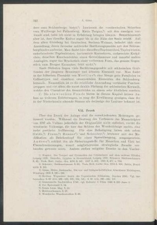 VII. Zweck
