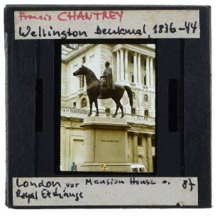 London, Bank of England,London, Chantrey, Reiterstandbild Duke of Wellington