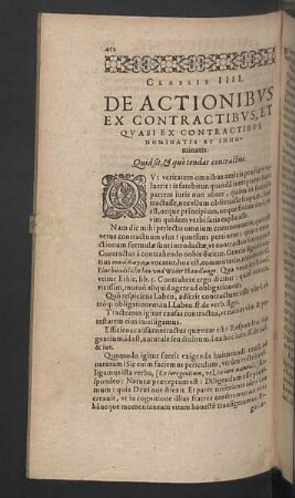 De actionibus ex contractibus