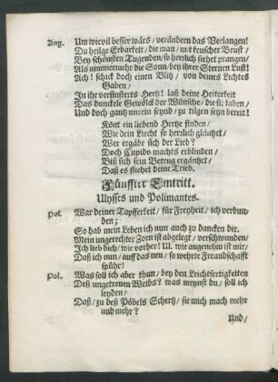 Fünffter Eintritt.