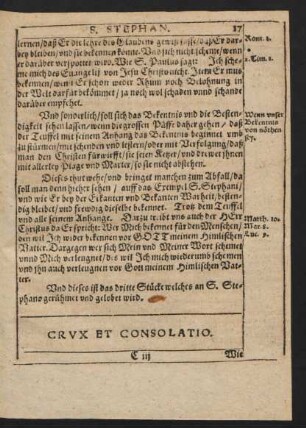 Crux Et Consolatio.