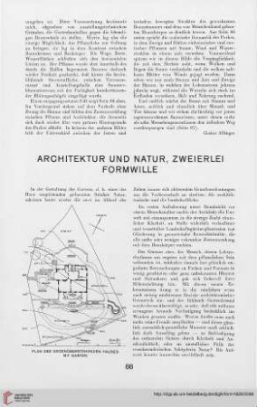 3: Architektur und Natur : zweierlei Formwille