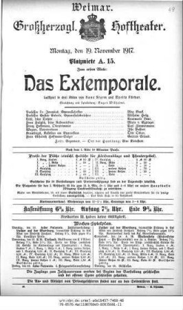 Das Extemporale