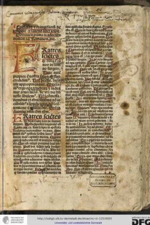 Epistolarum et evangeliorum de tempore et sanctis liber incipit.