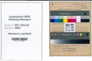Entnazifizierung Leonhard Hermanns, geb. 11.03.1904 (Feuerwehrmann)