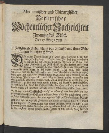 Zwantzigstes Stück