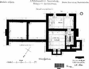 Gerbertshaus: Verwaltungsgebäude Grundriß Kellergeschoß