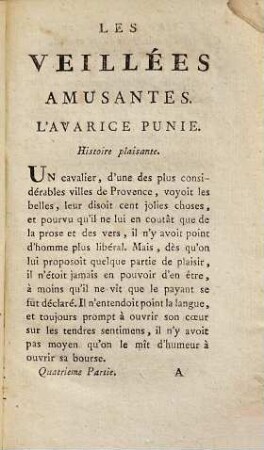 Les Veillées Amusantes, Ou Recueil Des Nouvelles historiques, d'Anecdotes et d'Aventures tragiques et comiques, 4