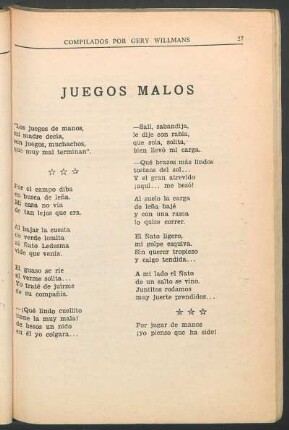 Juegos malos