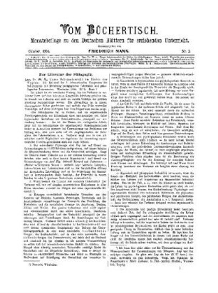 14: Vom Büchertisch - 1904/1905