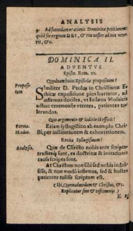Dominica II. Adventus ...