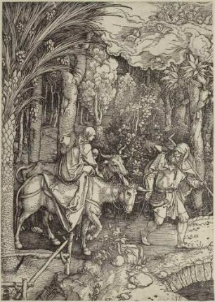 Marienleben, Blatt 14: Die Flucht nach Ägypten