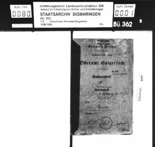 Gerichtsbesetzung zu Haigerloch