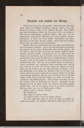 Diesseits und jenseits der Grenze