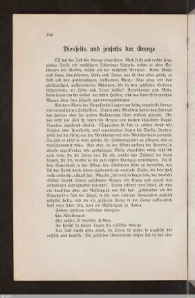 Diesseits und jenseits der Grenze