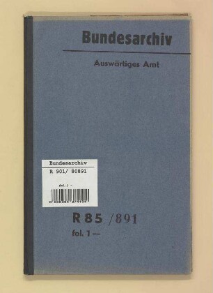 Vorbereitung von Friedensverhandlungen. - Studium wirtschaftlicher Probleme: Bd. 2