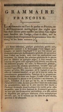 Principes généraux et particuliers de la langue françoise, suivis d'un abrégé de versification