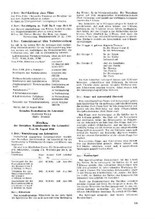 Mitteilung des Deutschen Zentralinstituts für Lehrmittel : vom 20. August 1964