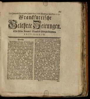 Num. LXXI. Dienstags, den 6. Sept. 1757. - Num. LXXX. Freytags, den 7. Octob. 1757.