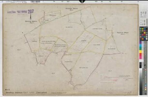 Niederense (Ense), Umlegung Niederense, Bl. 3 Zuteilungskarte Flur 3